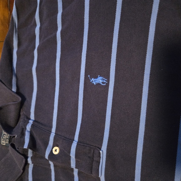 POLO RALPH LAUREN Men’s BLUE POLO SHIRT SIZE L, Nice Looking! Classic and Classy - Picture 2 of 9